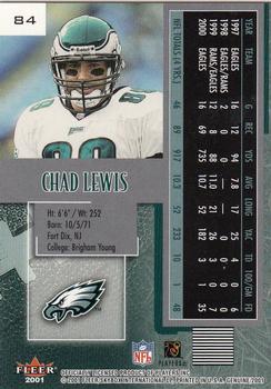 2001 Fleer Genuine #84 Chad Lewis Back