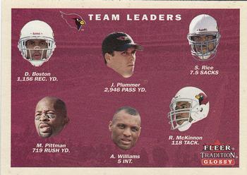 2001 Fleer Tradition Glossy #386 Arizona Cardinals Team Leaders Front