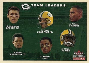 2001 Fleer Tradition Glossy #393 Green Bay Packers Team Leaders Front