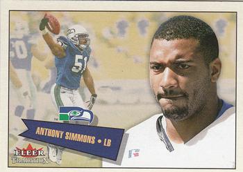 2001 Fleer Tradition #238 Anthony Simmons Front