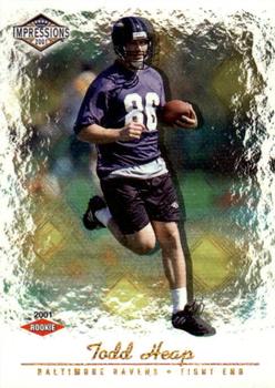 2001 Pacific Canvas Impressions #152 Todd Heap Front