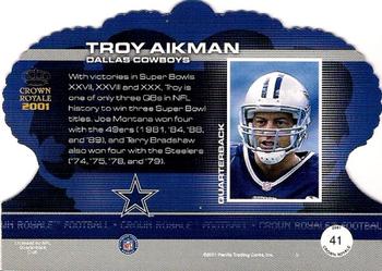 2001 Pacific Crown Royale #41 Troy Aikman Back
