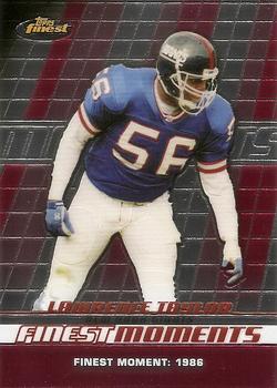 2008 Finest - Moments #FM-LTA Lawrence Taylor  Front