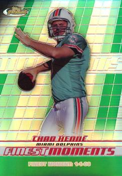 2008 Finest - Moments Green Refractors #FM-CH Chad Henne Front