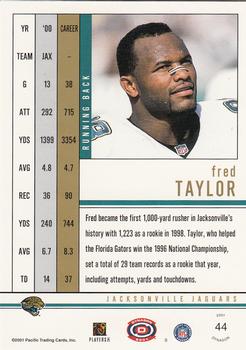2001 Pacific Dynagon #44 Fred Taylor Back