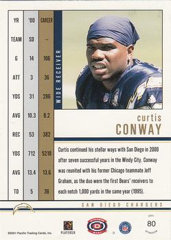 2001 Pacific Dynagon #80 Curtis Conway Back