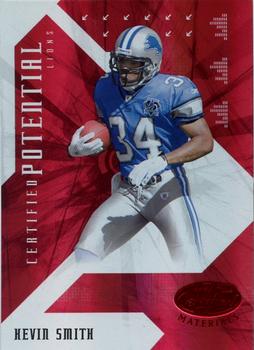 2008 Leaf Certified Materials - Certified Potential Red #CP-8 Kevin Smith Front