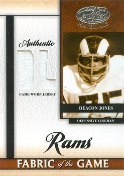 2008 Leaf Certified Materials - Fabric of the Game Position #FOG-20 Deacon Jones Front