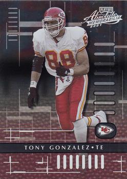 2001 Playoff Absolute Memorabilia #45 Tony Gonzalez Front