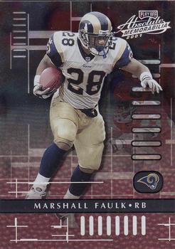 2001 Playoff Absolute Memorabilia #88 Marshall Faulk Front