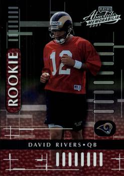 2001 Playoff Absolute Memorabilia #124 David Rivers Front