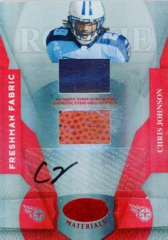 2008 Leaf Certified Materials - Mirror Red Signatures #213 Chris Johnson Front