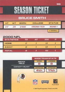 2001 Playoff Contenders #99 Bruce Smith Back