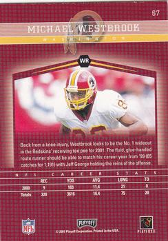 2001 Playoff Honors #67 Michael Westbrook Back