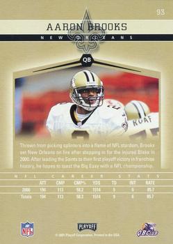 2001 Playoff Honors #93 Aaron Brooks Back