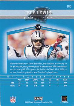2001 Playoff Honors #100 Jeff Lewis Back