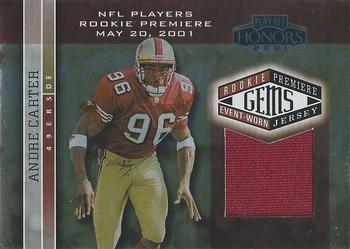 2001 Playoff Honors #205 Andre Carter Front