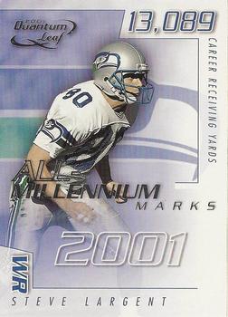 2001 Quantum Leaf - All-Millennium Marks #A MAR-15 Steve Largent Front