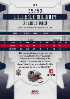2008 Leaf Limited - Threads Prime #61 Laurence Maroney Back