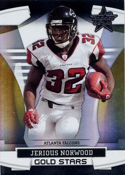 2008 Leaf Rookies & Stars - Gold Stars Black #GS-10 Jerious Norwood Front