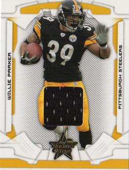 2008 Leaf Rookies & Stars - Materials Gold #76 Willie Parker Front