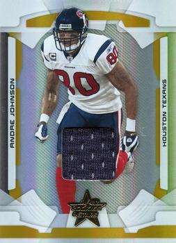 2008 Leaf Rookies & Stars - Materials Gold Longevity #38 Andre Johnson Front