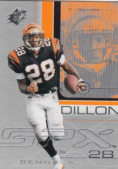 2001 SPx #20 Corey Dillon Front