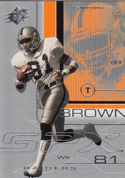 2001 SPx #64 Tim Brown Front