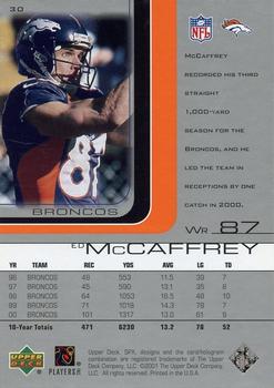 2001 SPx #30 Ed McCaffrey Back