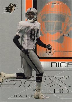 2001 SPx #65 Jerry Rice Front