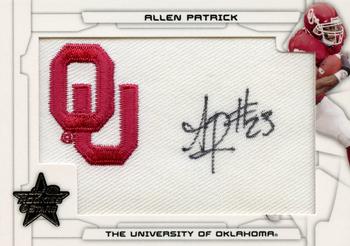 2008 Leaf Rookies & Stars - Rookie Patch Autographs College #201 Allen Patrick Front