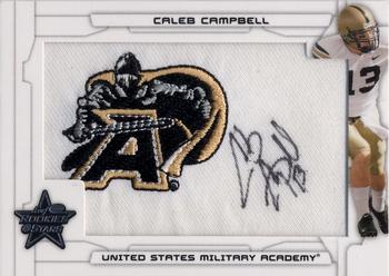 2008 Leaf Rookies & Stars - Rookie Patch Autographs College #205 Caleb Campbell Front