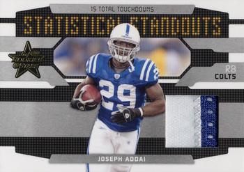 2008 Leaf Rookies & Stars - Statistical Standouts Materials Prime #SS-2 Joseph Addai Front