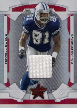 2008 Leaf Rookies & Stars Longevity - Materials Ruby #27 Terrell Owens Front