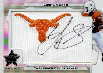 2008 Leaf Rookies & Stars Longevity - Rookie Patch Autographs College #240 Limas Sweed Front