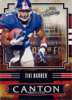 2008 Playoff Absolute Memorabilia - Canton Absolutes #CA-25 Tiki Barber Front