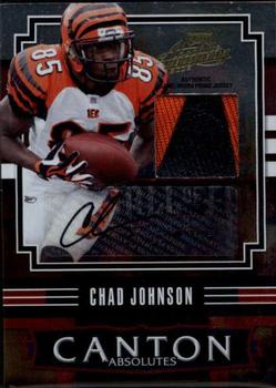 2008 Playoff Absolute Memorabilia - Canton Absolutes Materials Autographs Prime #CA-4 Chad Johnson Front