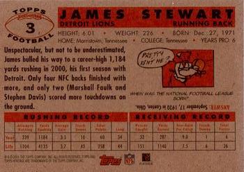 2001 Topps Heritage #3 James Stewart Back