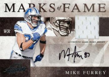 2008 Playoff Absolute Memorabilia - Marks of Fame Materials Autographs #MOF-36 Mike Furrey Front