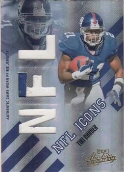 2008 Playoff Absolute Memorabilia - NFL Icons Materials Prime #NFL-24 Tiki Barber Front