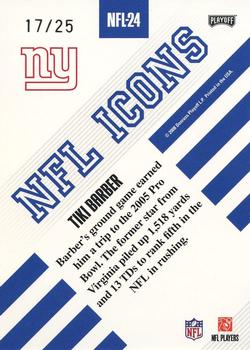 2008 Playoff Absolute Memorabilia - NFL Icons Spectrum #NFL-24 Tiki Barber Back