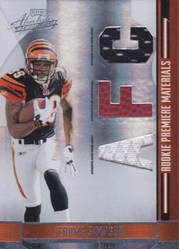 2008 Playoff Absolute Memorabilia - Rookie Premiere Materials AFC/NFC #263 Jerome Simpson Front