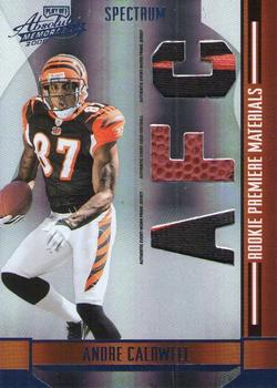 2008 Playoff Absolute Memorabilia - Rookie Premiere Materials AFC/NFC Spectrum Prime #272 Andre Caldwell Front