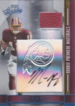 2008 Playoff Absolute Memorabilia - Rookie Premiere Materials Autographs Embossed Hologram Footballs Prime #268 Malcolm Kelly Front