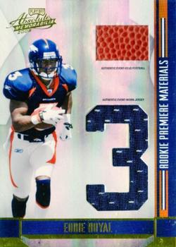 2008 Playoff Absolute Memorabilia - Rookie Premiere Materials Oversize Jersey Number #277 Eddie Royal Front