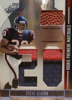 2008 Playoff Absolute Memorabilia - Rookie Premiere Materials Oversize Jersey Number Prime #254 Steve Slaton Front