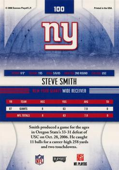 2008 Playoff Absolute Memorabilia - Spectrum Red #100 Steve Smith Back