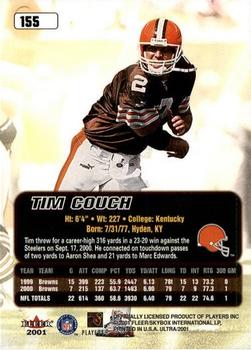 2001 Ultra #155 Tim Couch Back