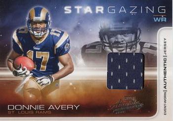2008 Playoff Absolute Memorabilia - Star Gazing Materials #SG 5 Donnie Avery Front