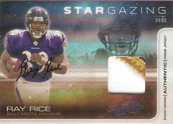 2008 Playoff Absolute Memorabilia - Star Gazing Materials Autographs Prime #SG-19 Ray Rice Front